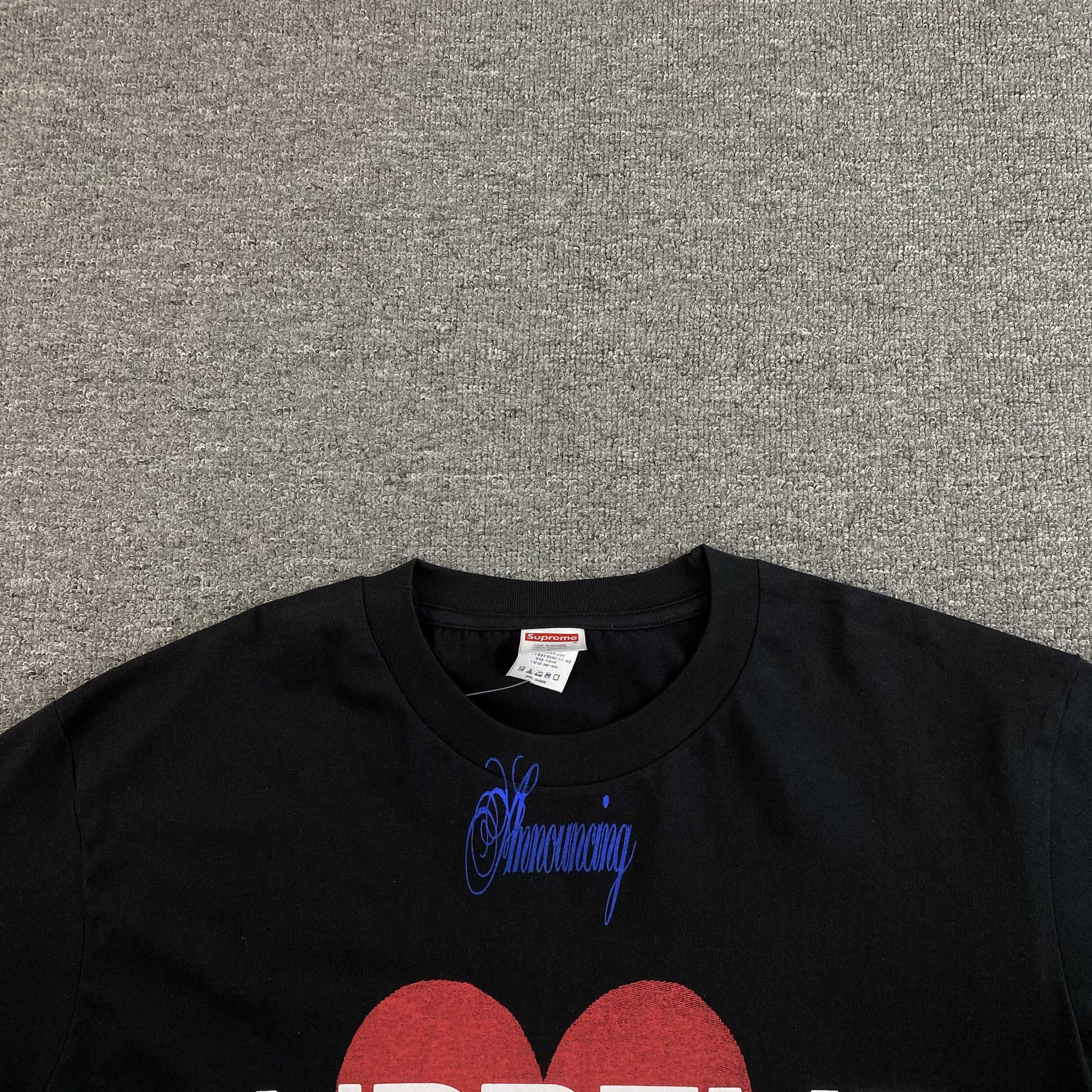 Supreme Announcing Tee Black