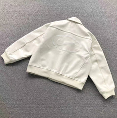 Supreme Nike Leather Varsity Jacket White