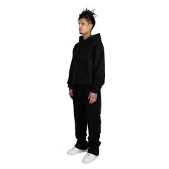 Black Nofs Tone in Tone Hoodie