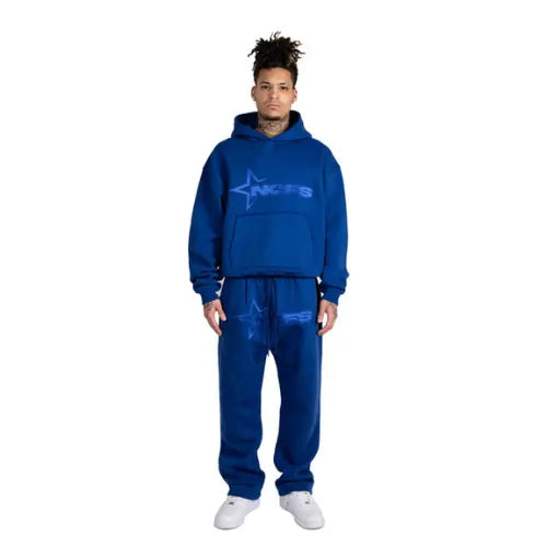 Tone in Tone Royal Blue Nofs Hoodie