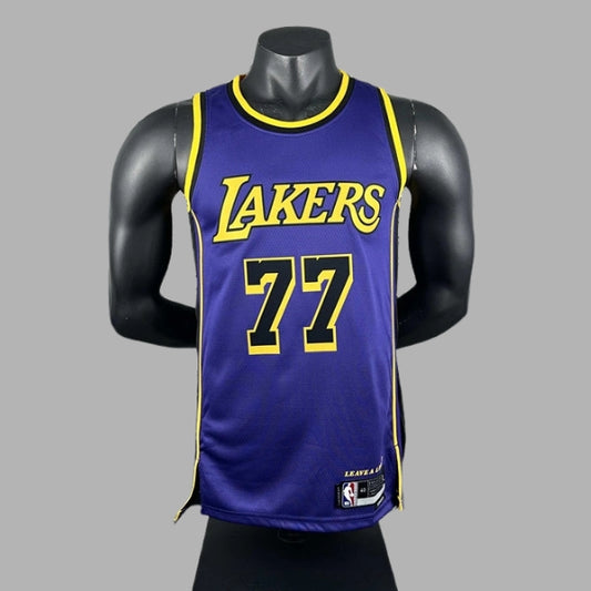 NBA L.A. Lakers Luka Dončić 77# Jersey - Purple