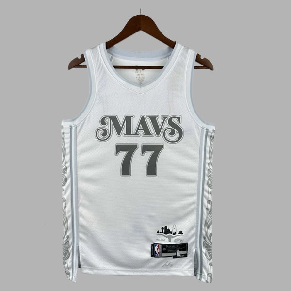 NBA Dallas Mavericks 77# DONCIC Jersey - White