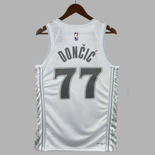 NBA Dallas Mavericks 77# DONCIC Jersey - White