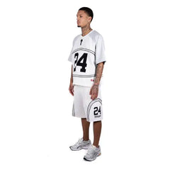 White Noneofus x Trapstar NFL Shorts