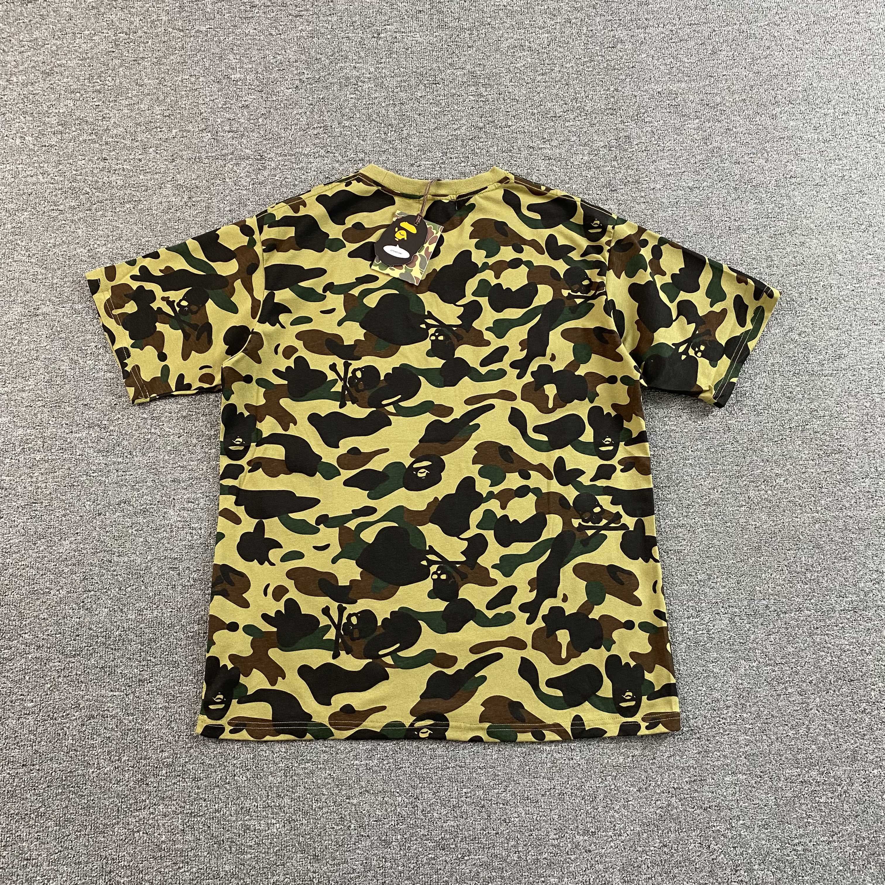 Bape 1st Camo One Point Tee Yellow