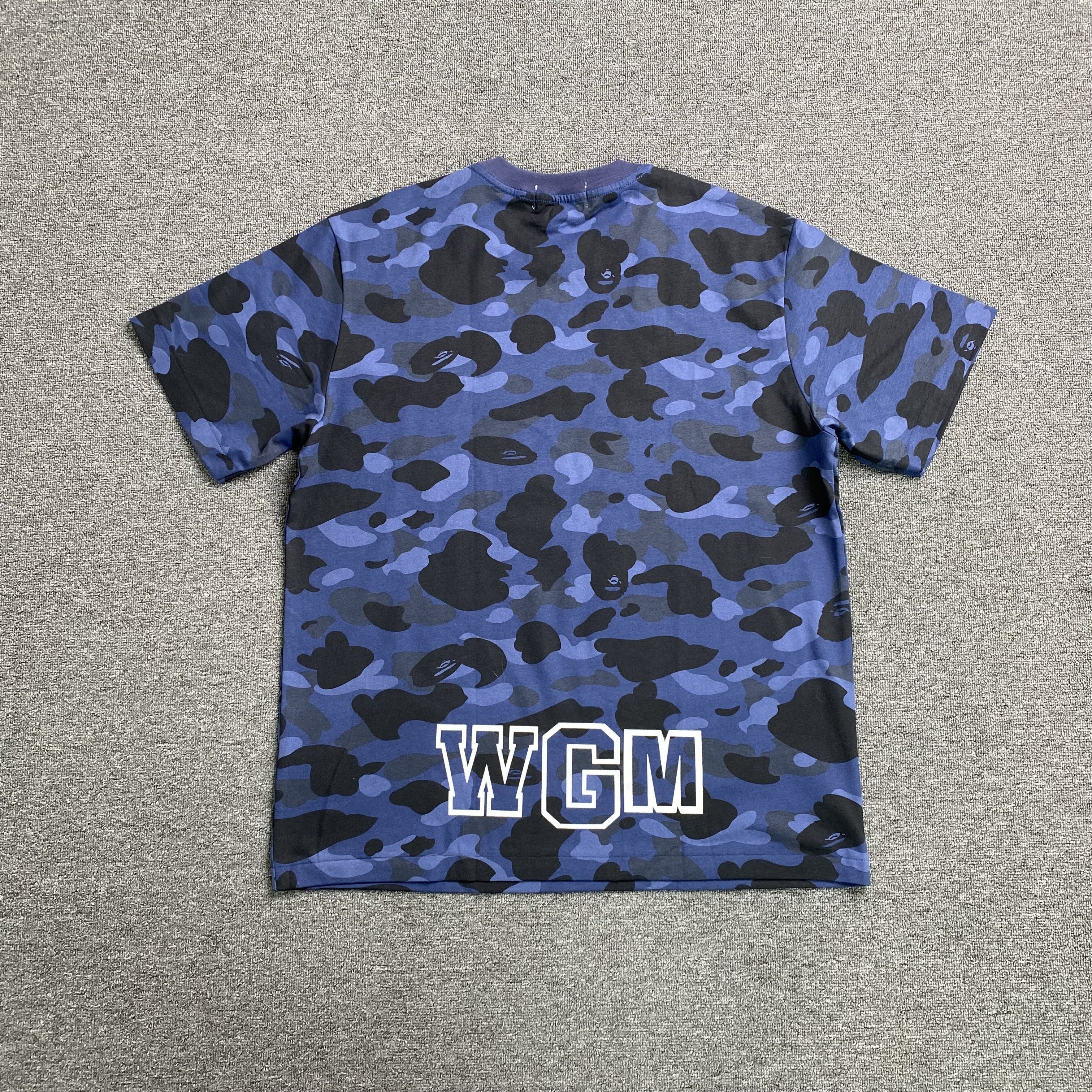 Bape ABC Camo Shark Tee Blue