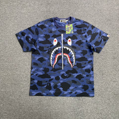 Bape ABC Camo Shark Tee Blue