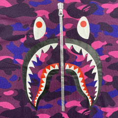 Bape ABC Camo Shark Tee Purple