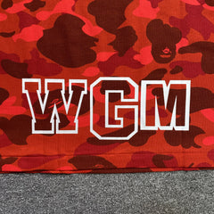 Bape ABC Camo Shark Tee Red