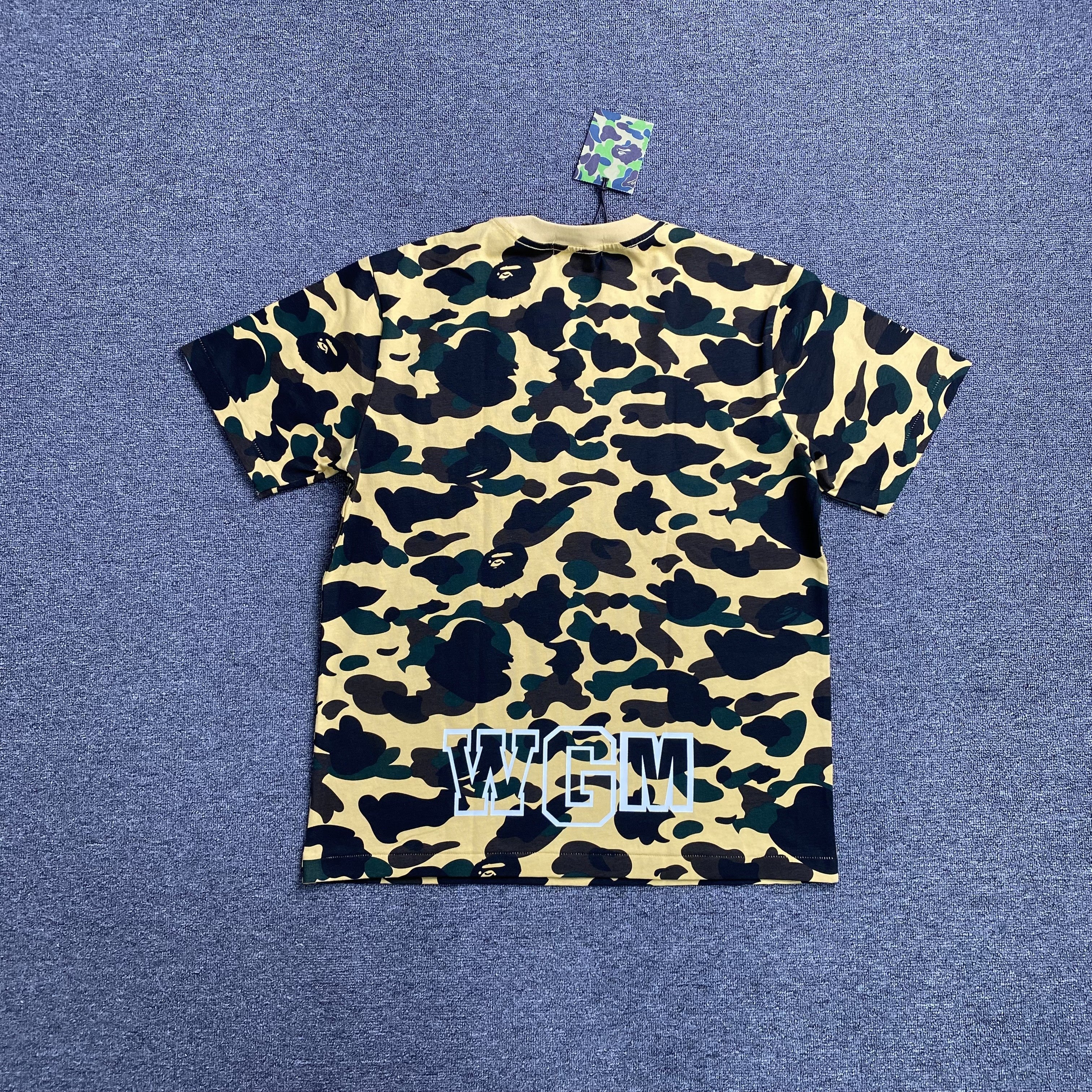 Bape ABC Camo Shark Tee Yellow