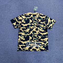 Bape ABC Camo Shark Tee Yellow