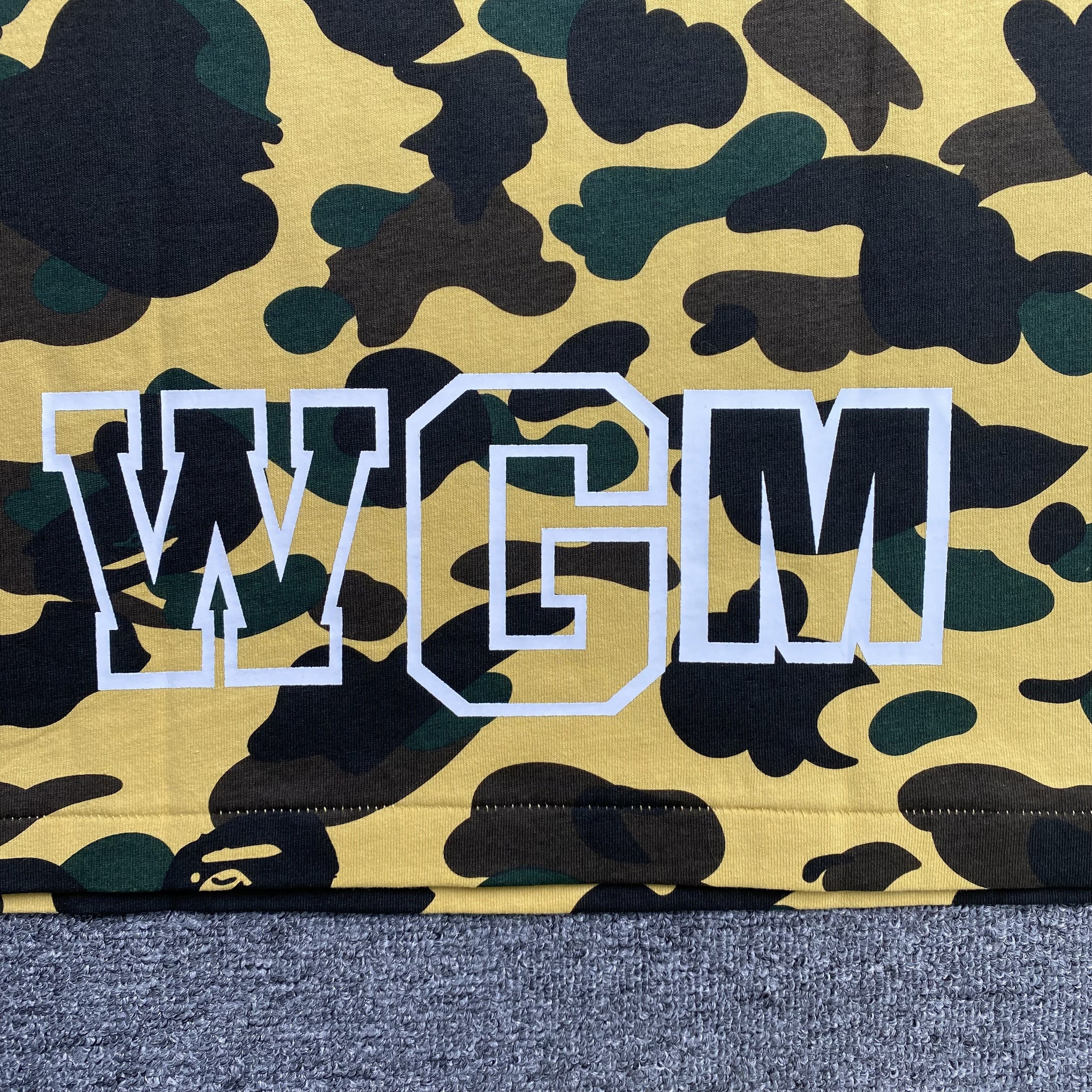 Bape ABC Camo Shark Tee Yellow