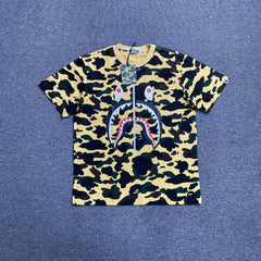 Bape ABC Camo Shark Tee Yellow