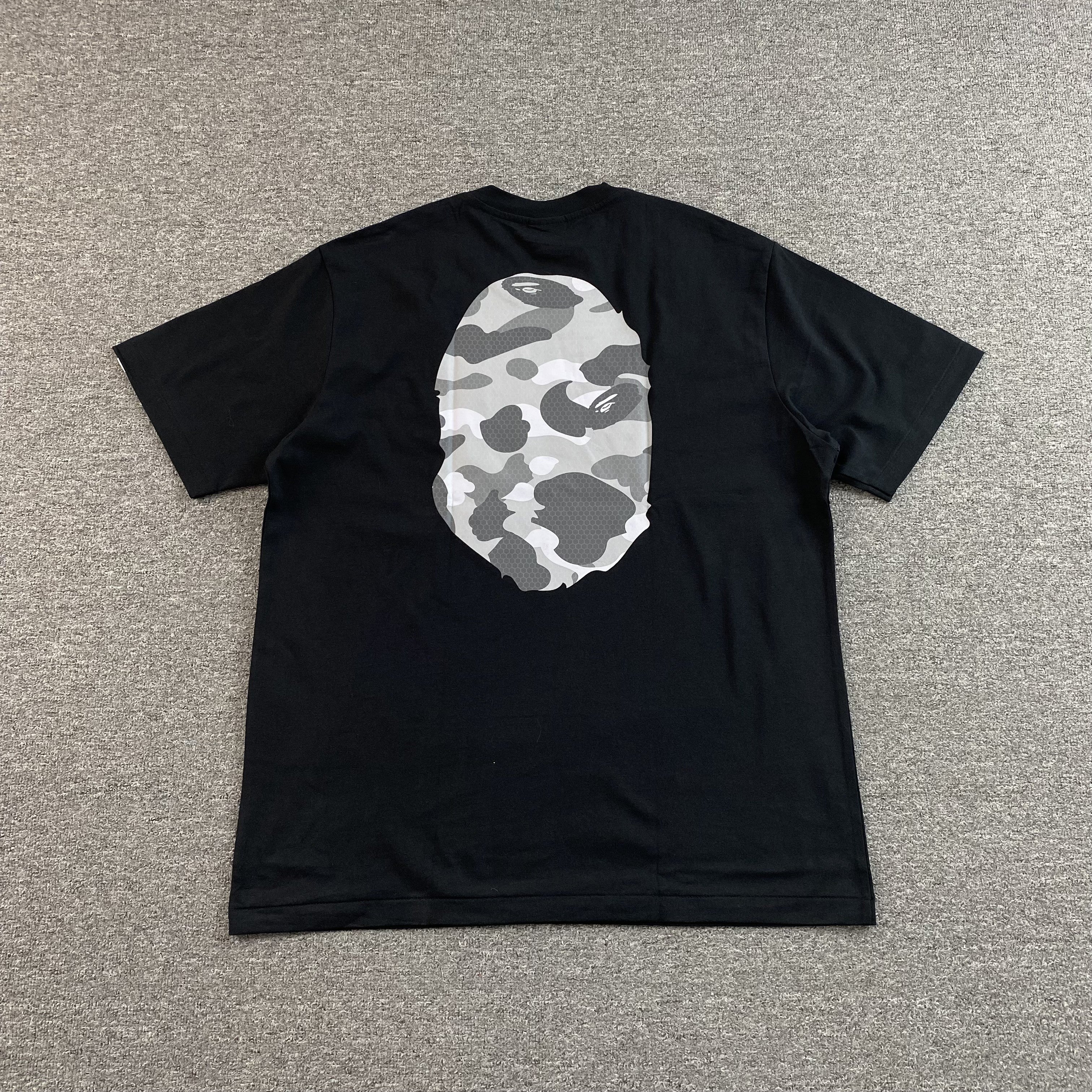Bape Camo Big Ape Head Tee Black