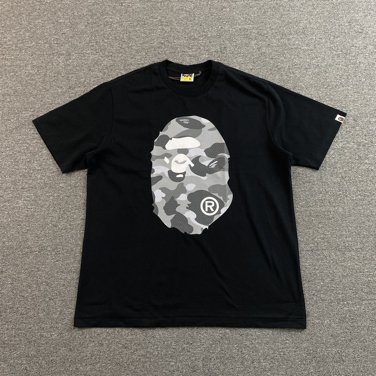 Bape Camo Big Ape Head Tee Black