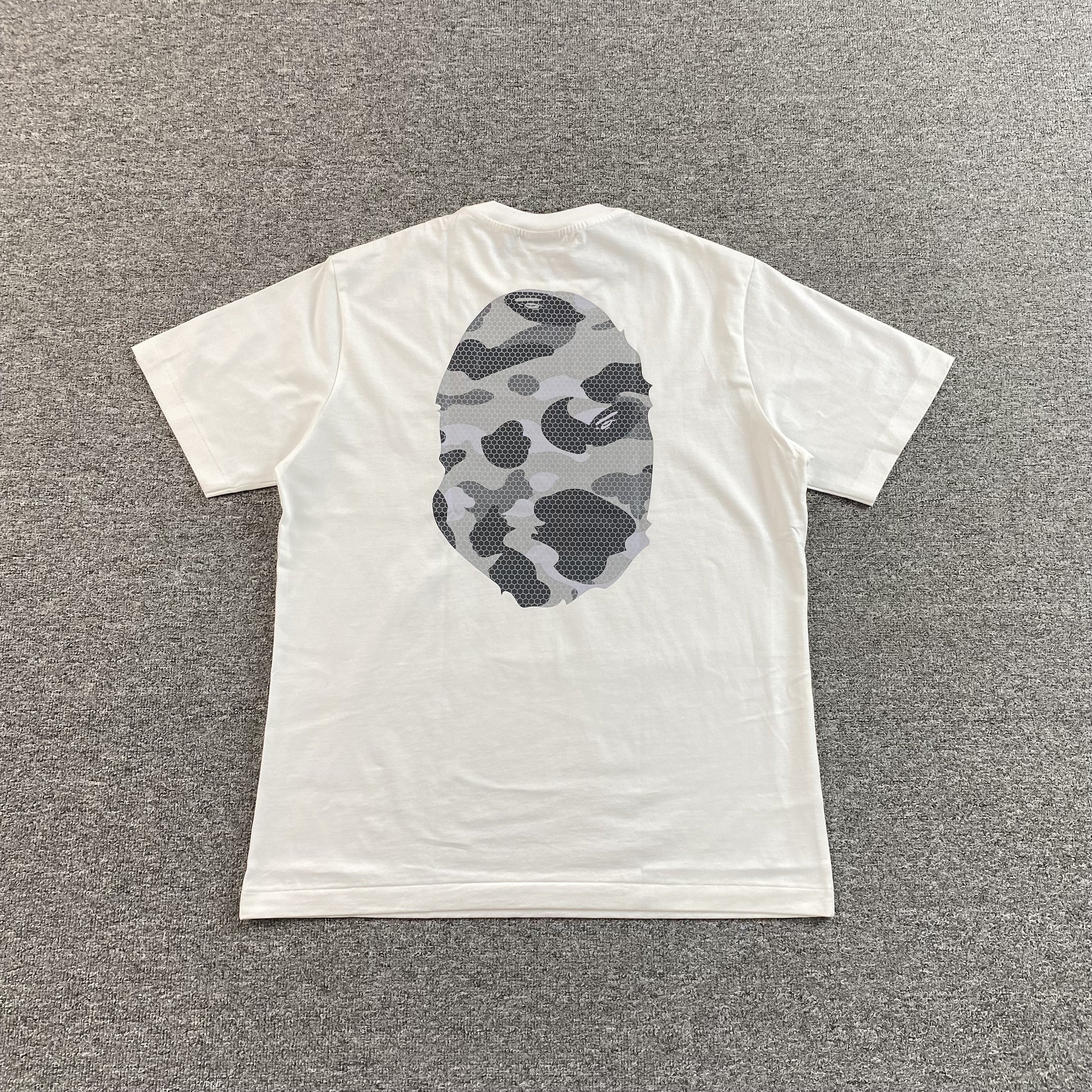 Bape Camo Big Ape Head Tee White