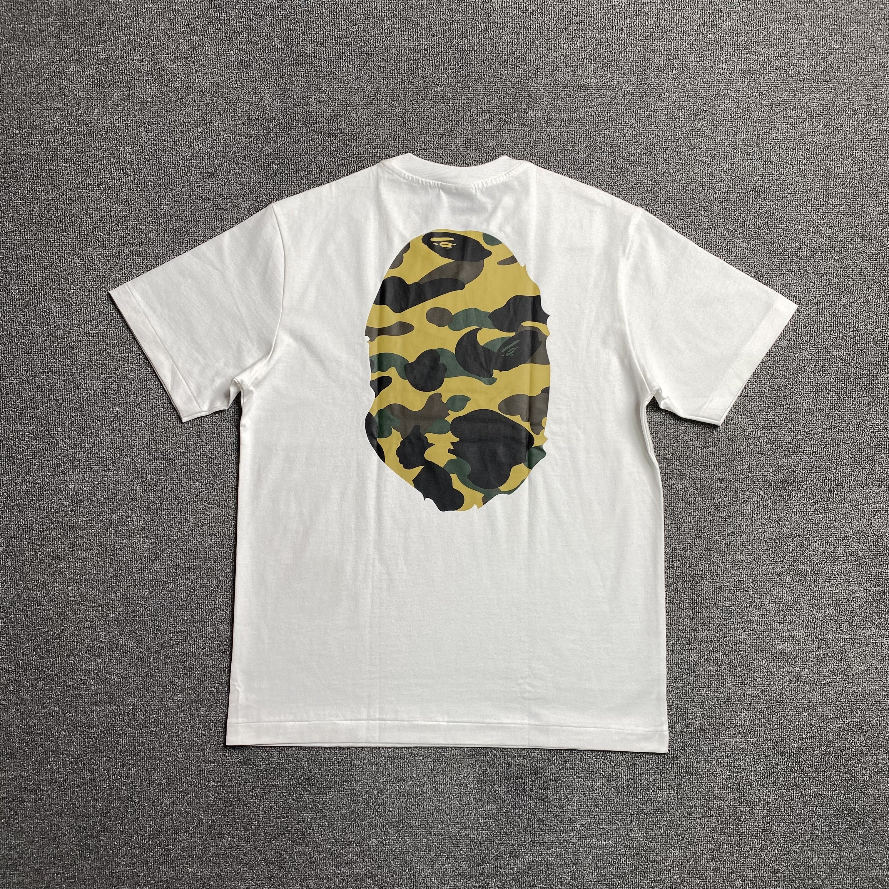 Bape Camo Big Ape Head Tee White