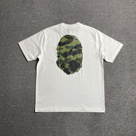 Bape Camo Big Ape Head Tee White