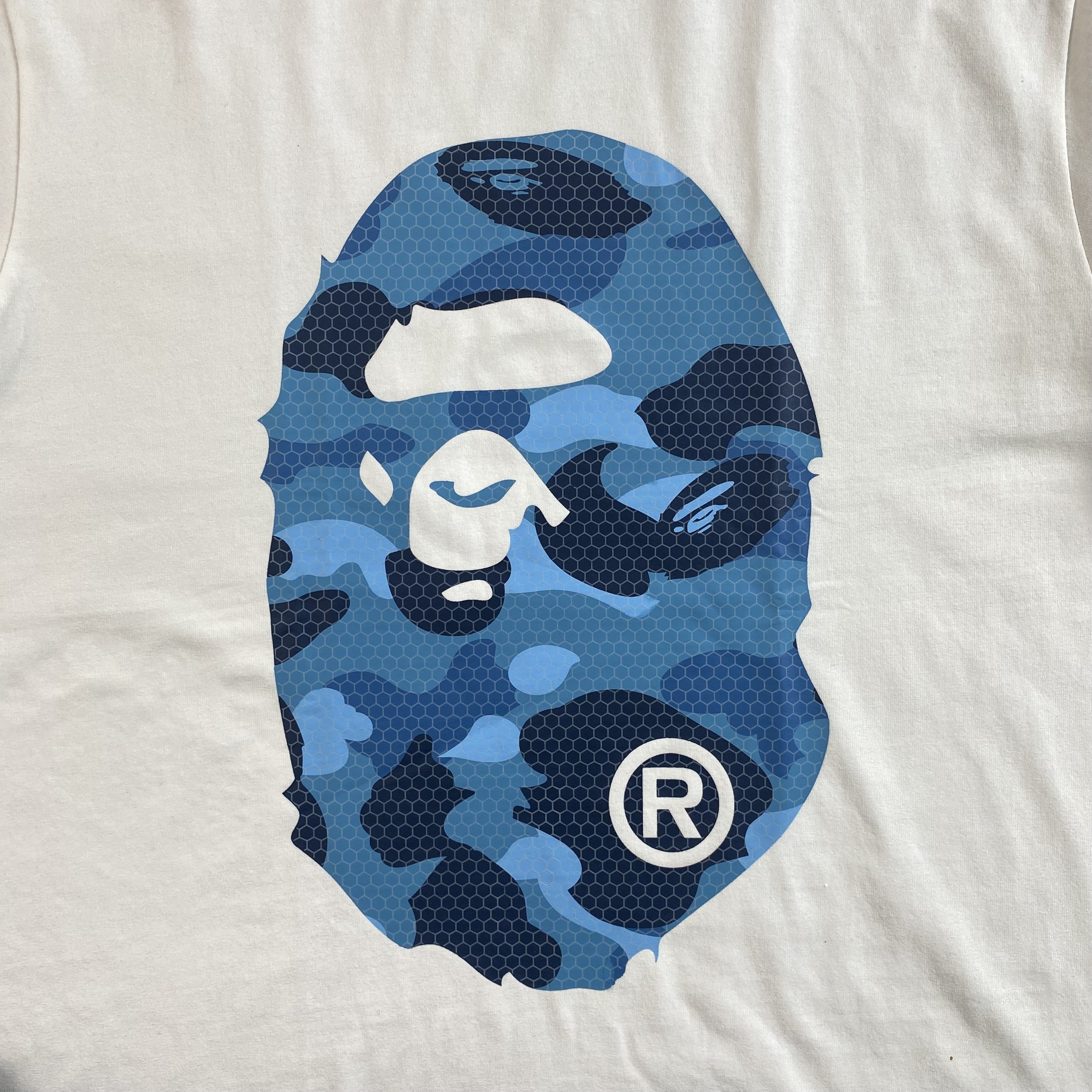 Bape Camo Big Ape Head Tee White