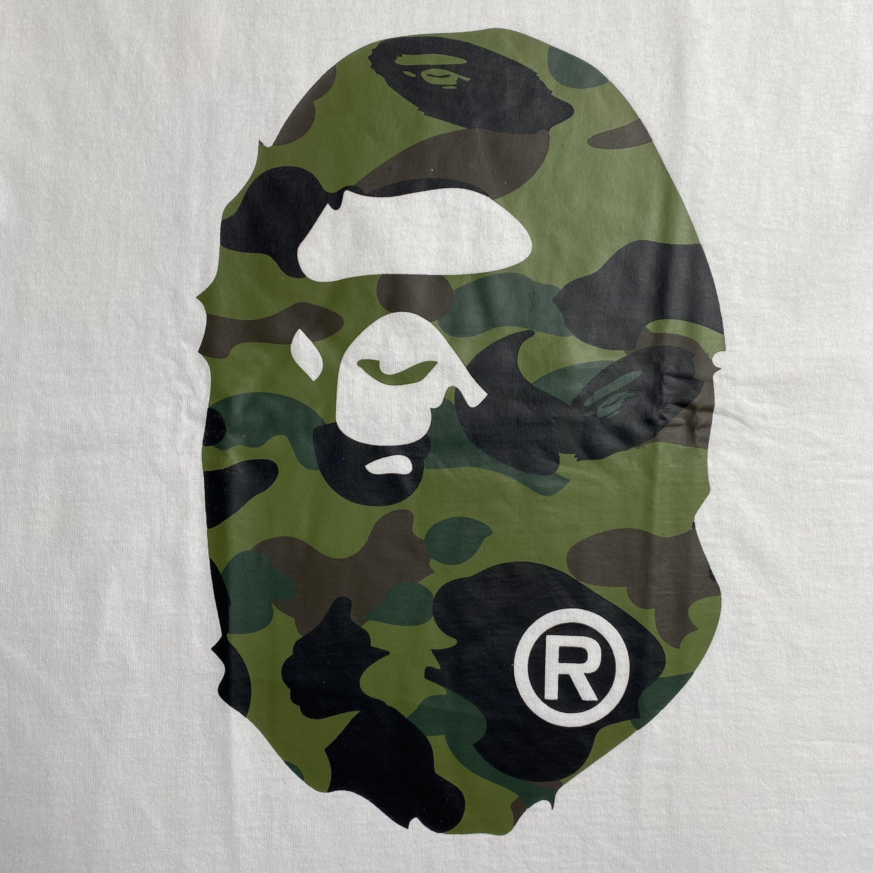 Bape Camo Big Ape Head Tee White