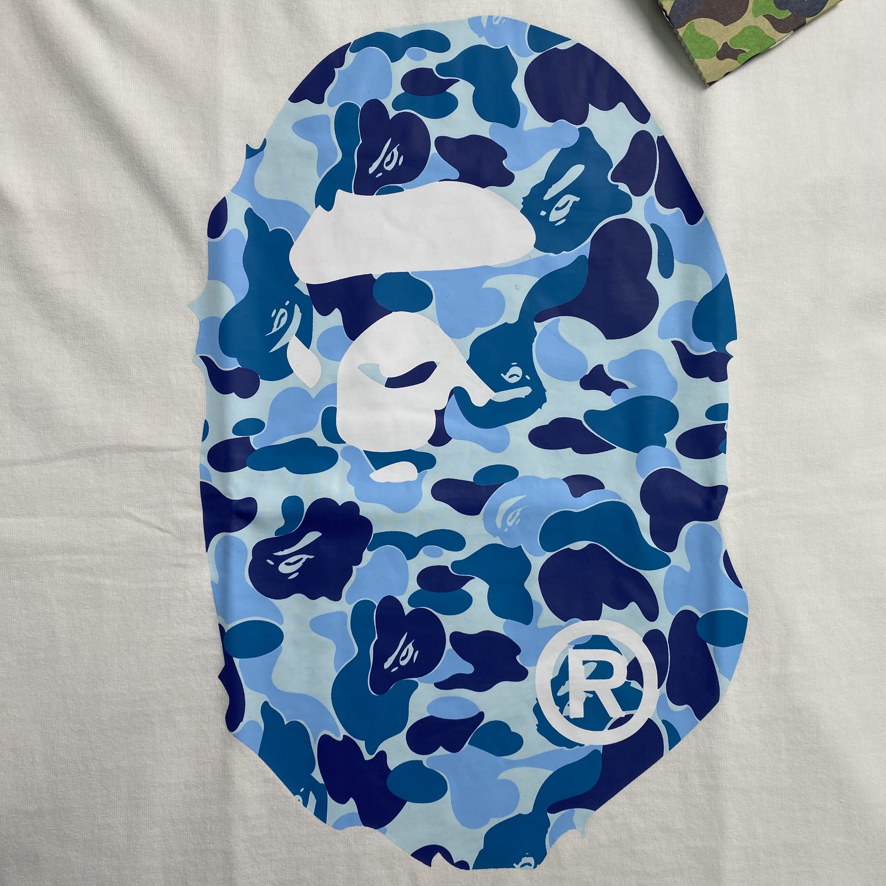 Bape Camo Big Ape Head Tee White