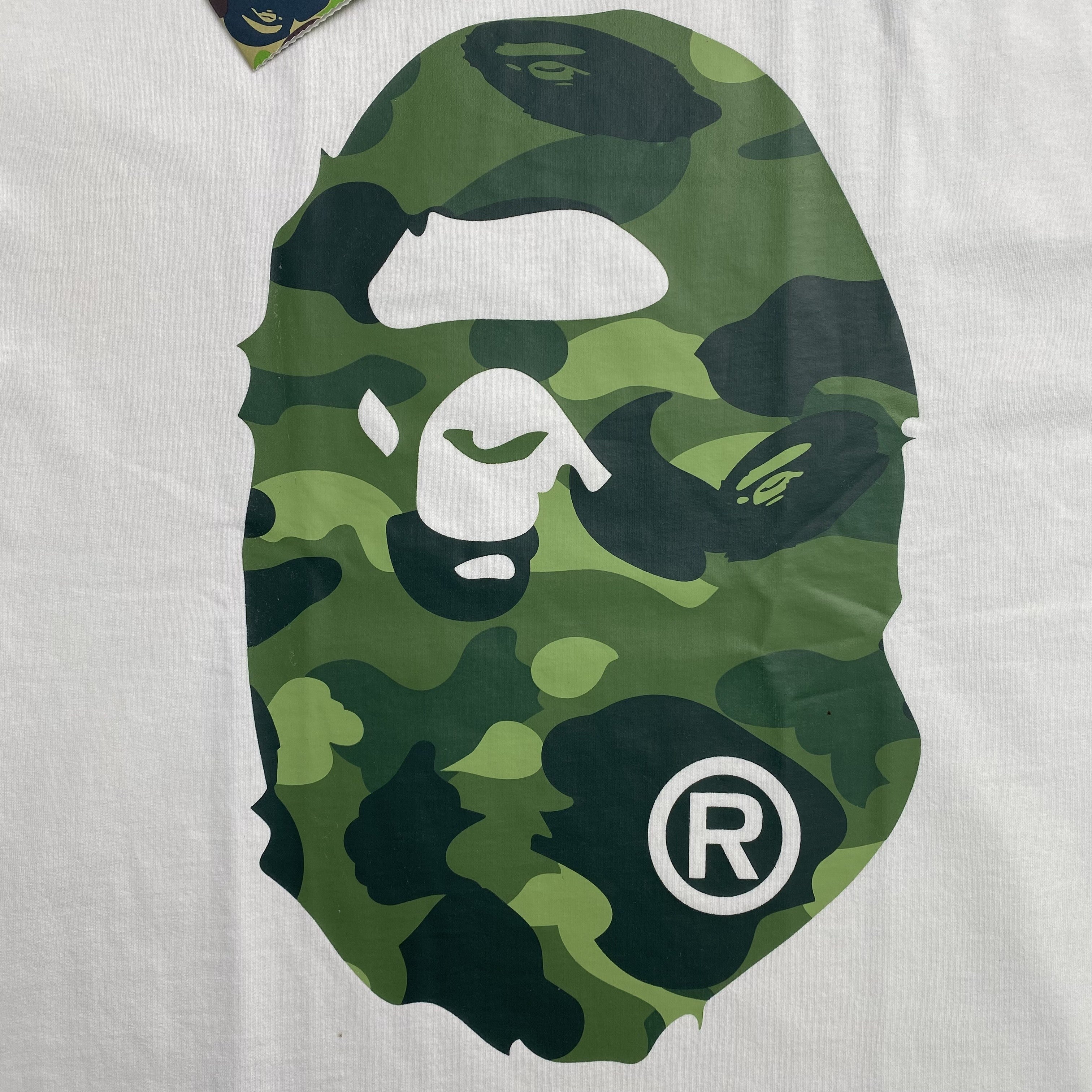 Bape Camo Big Ape Head Tee White