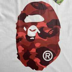 Bape Camo Big Ape Head Tee White