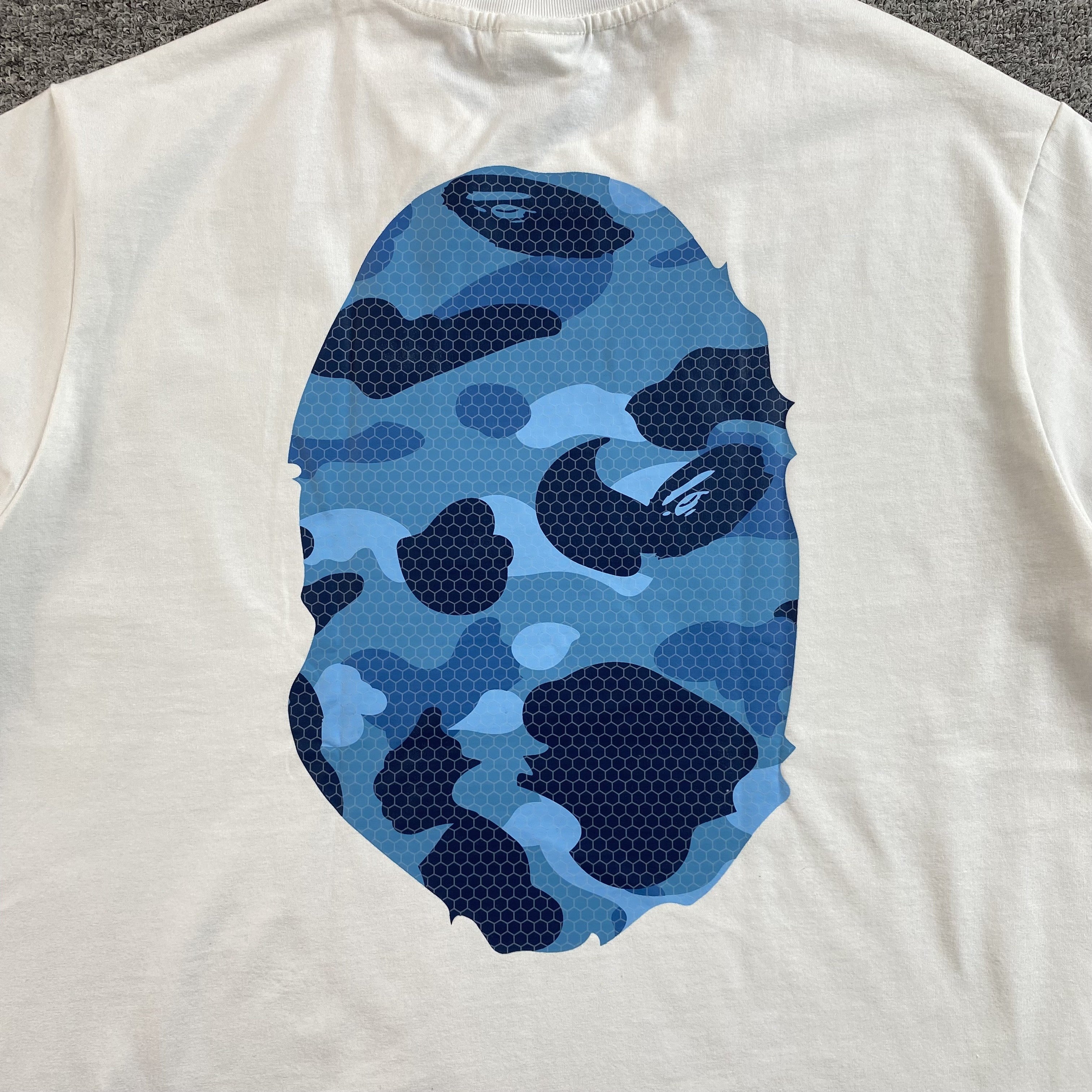 Bape Camo Big Ape Head Tee White