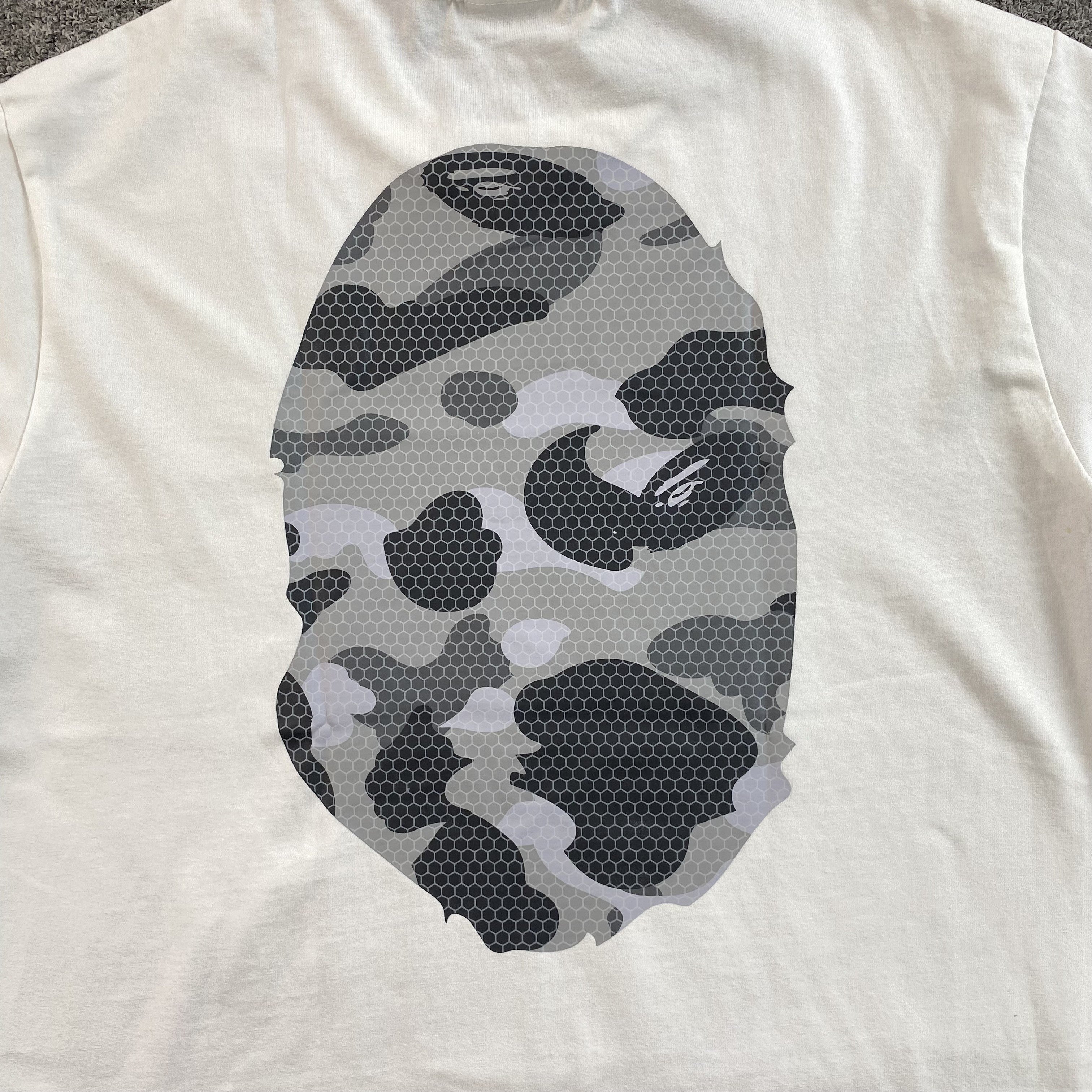 Bape Camo Big Ape Head Tee White