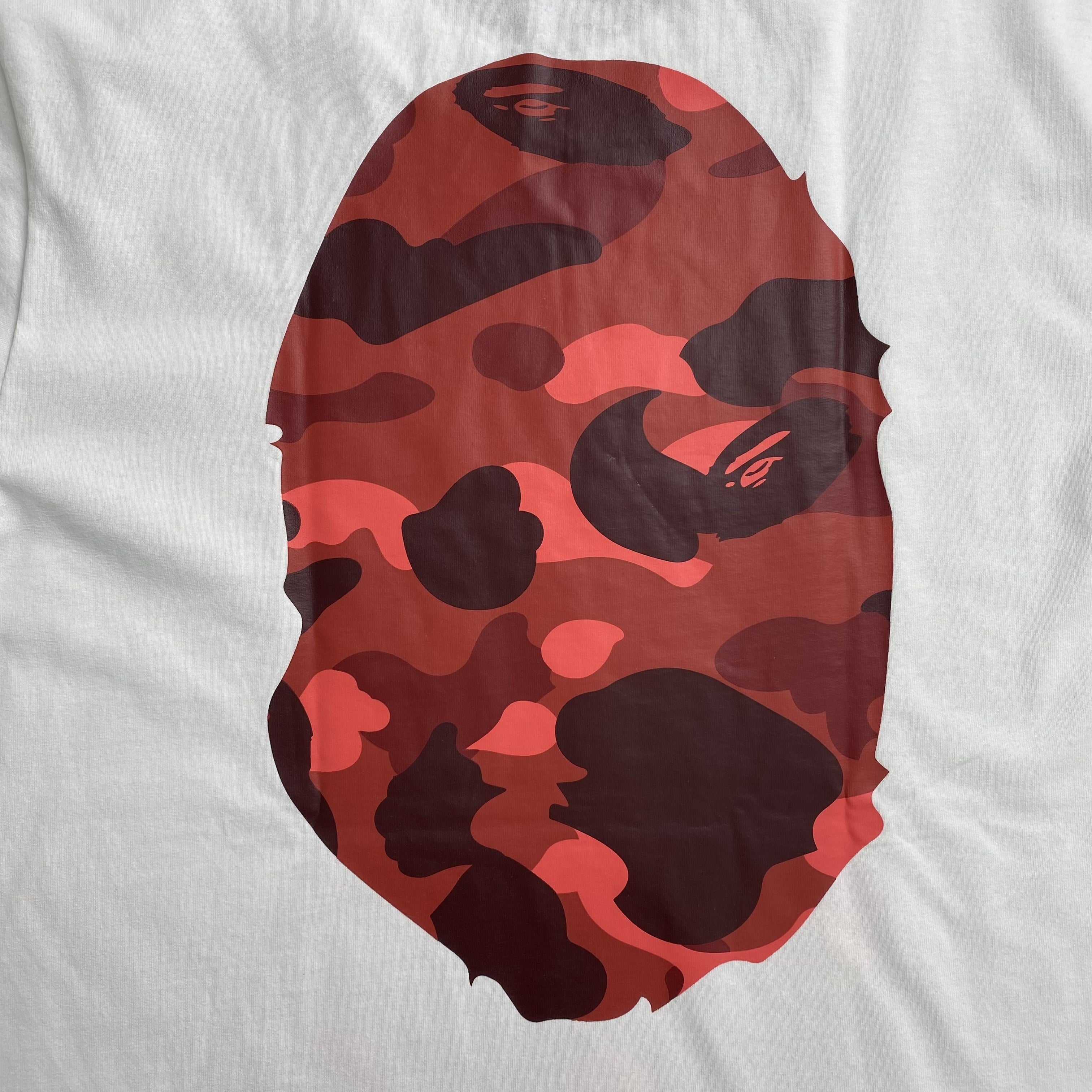 Bape Camo Big Ape Head Tee White