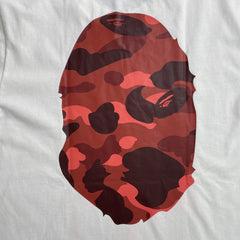 Bape Camo Big Ape Head Tee White