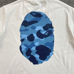 Bape Camo Big Ape Head Tee White