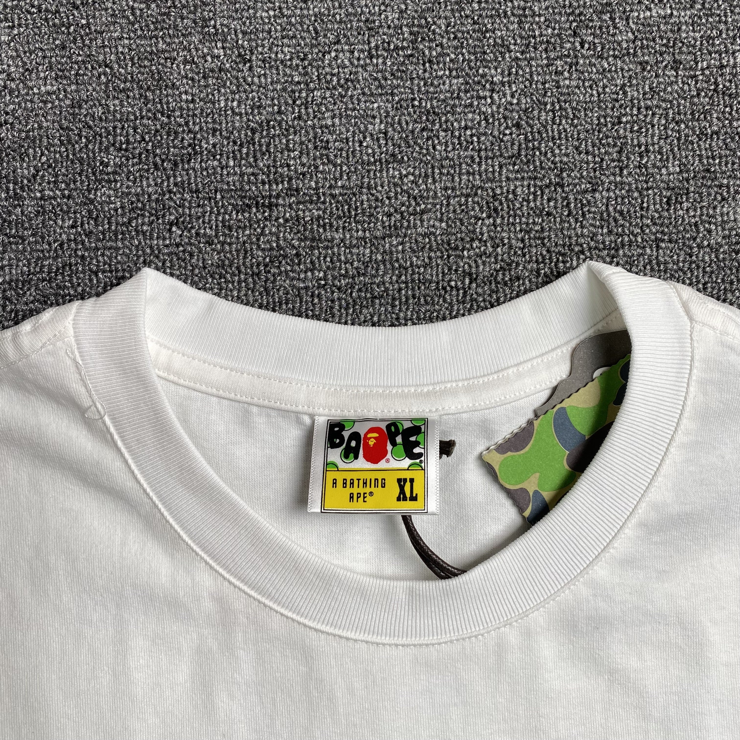Bape Camo Big Ape Head Tee White