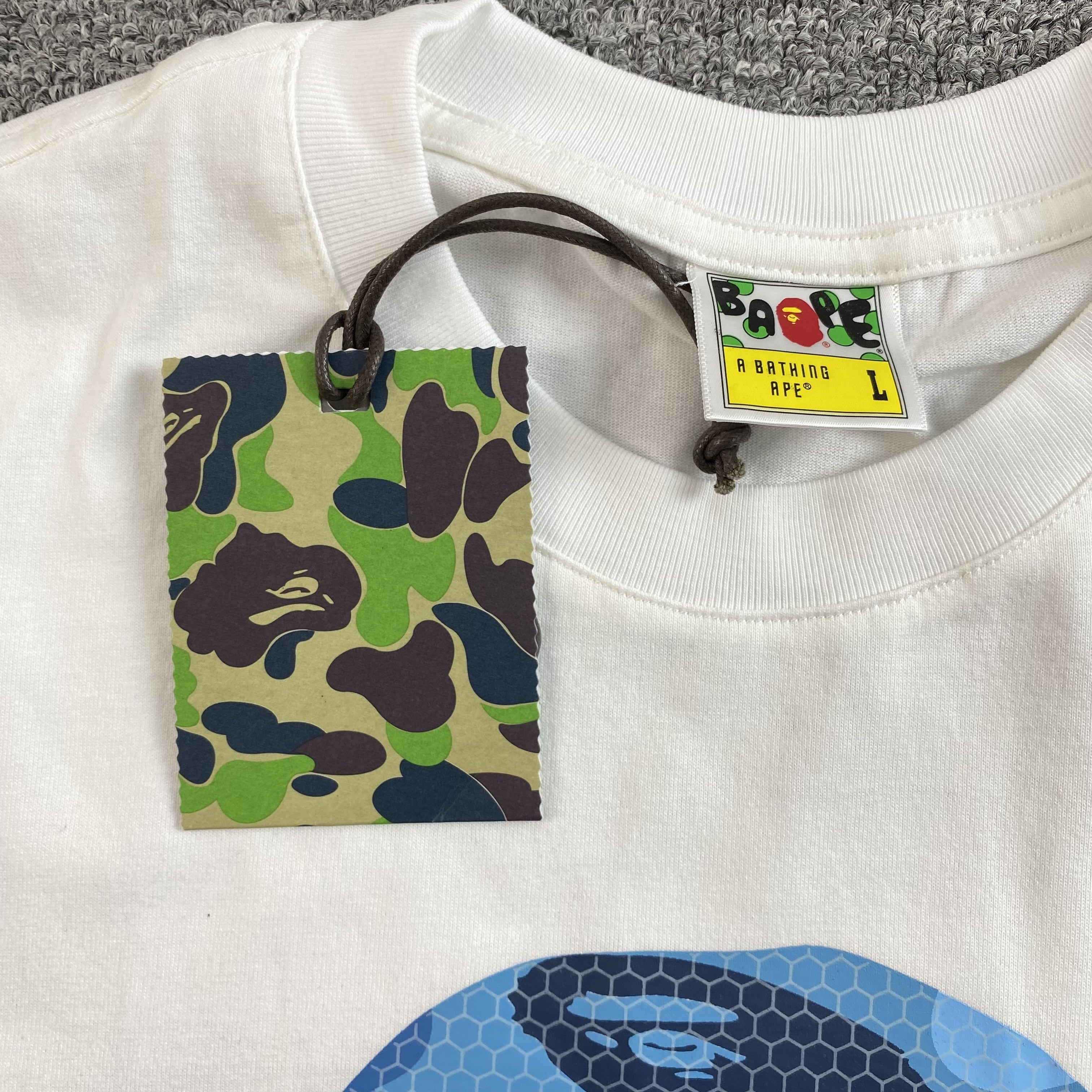 Bape Camo Big Ape Head Tee White