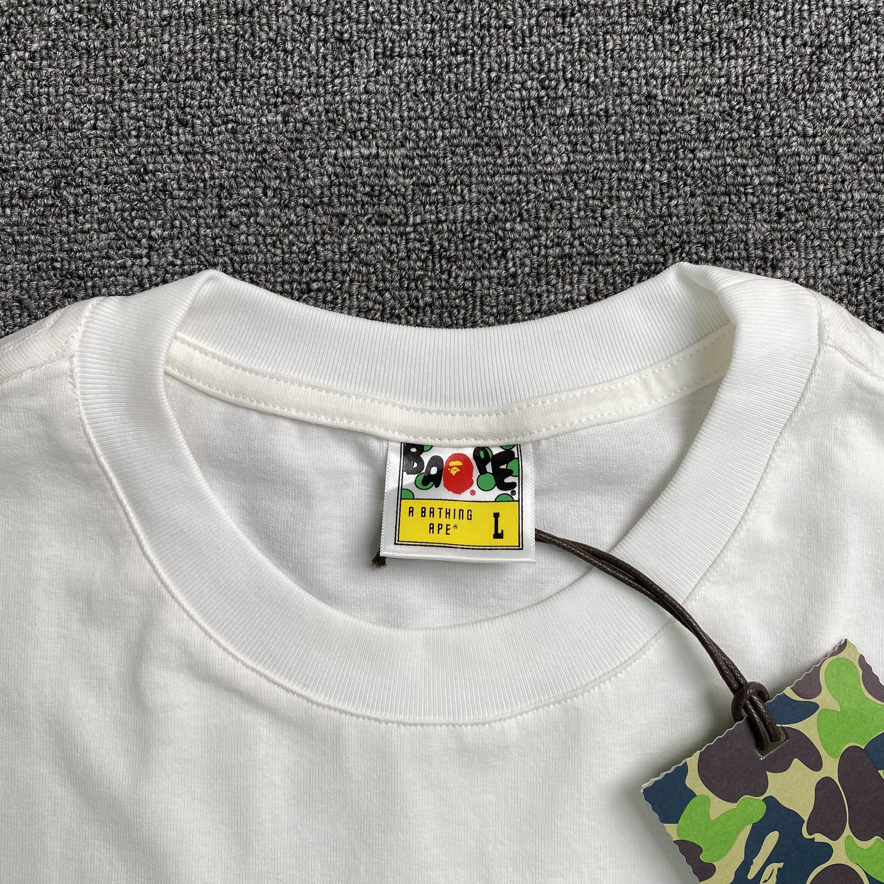 Bape Camo Big Ape Head Tee White