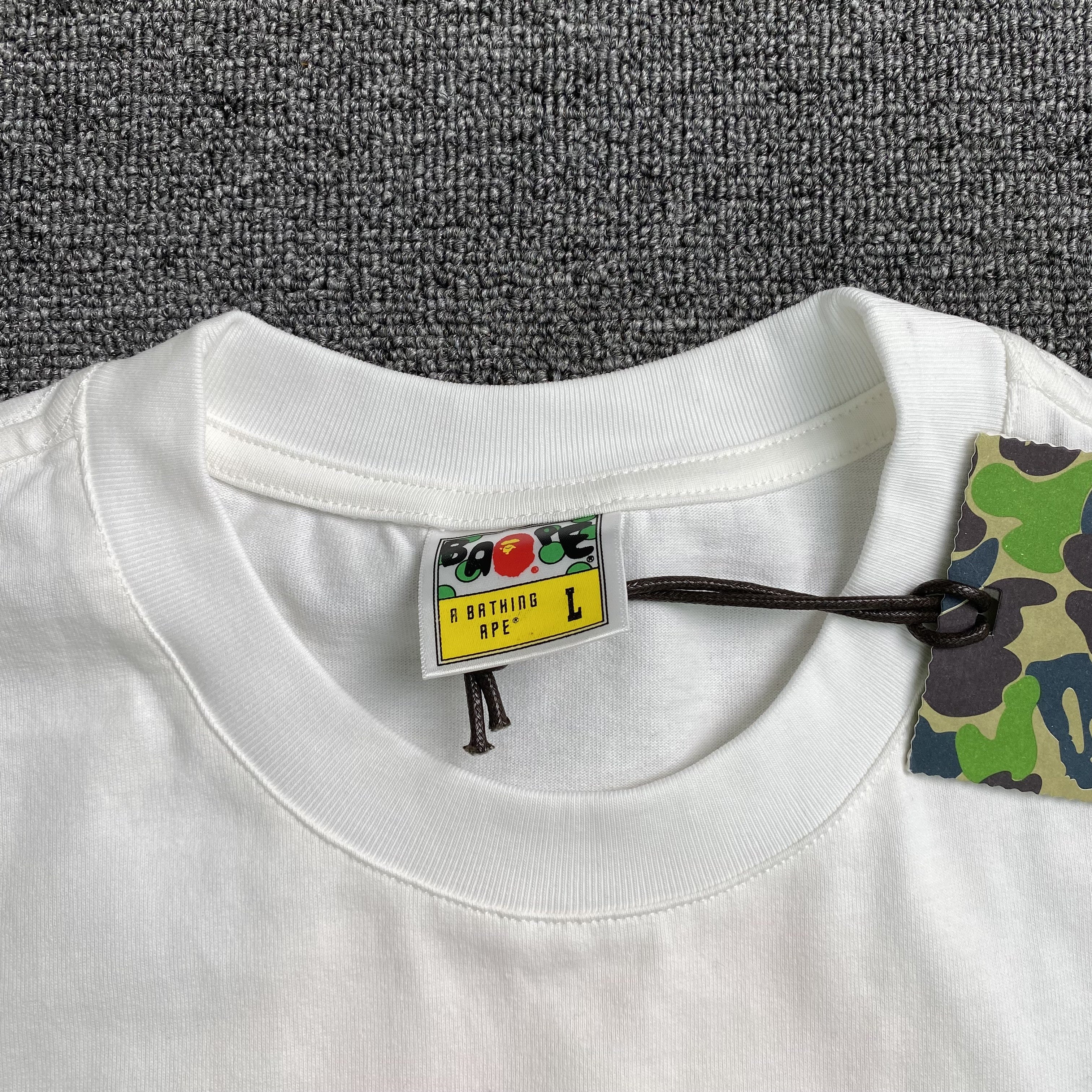 Bape Camo Big Ape Head Tee White