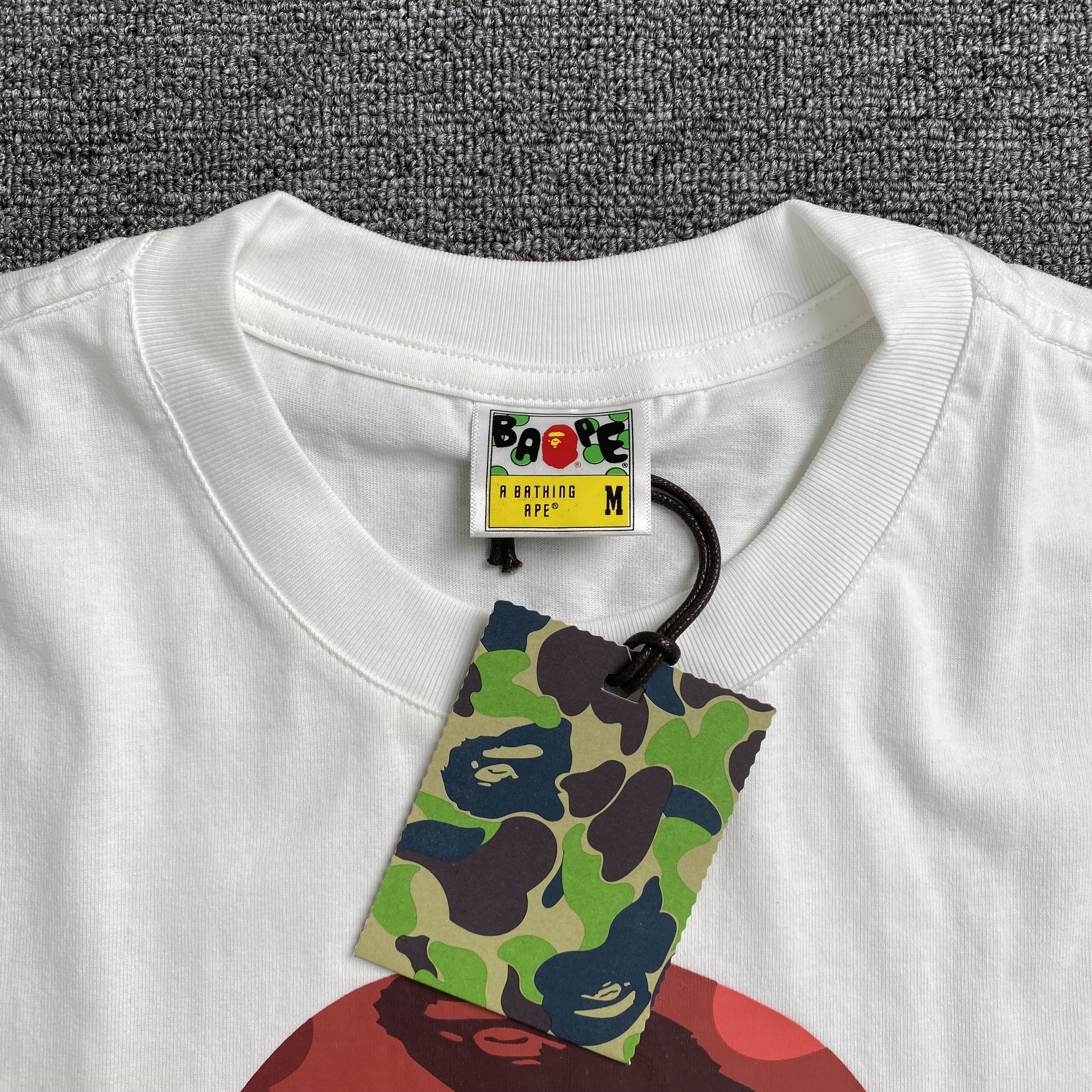 Bape Camo Big Ape Head Tee White