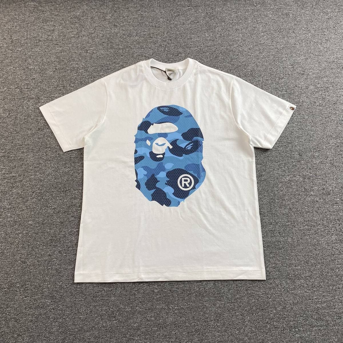 Bape Camo Big Ape Head Tee White
