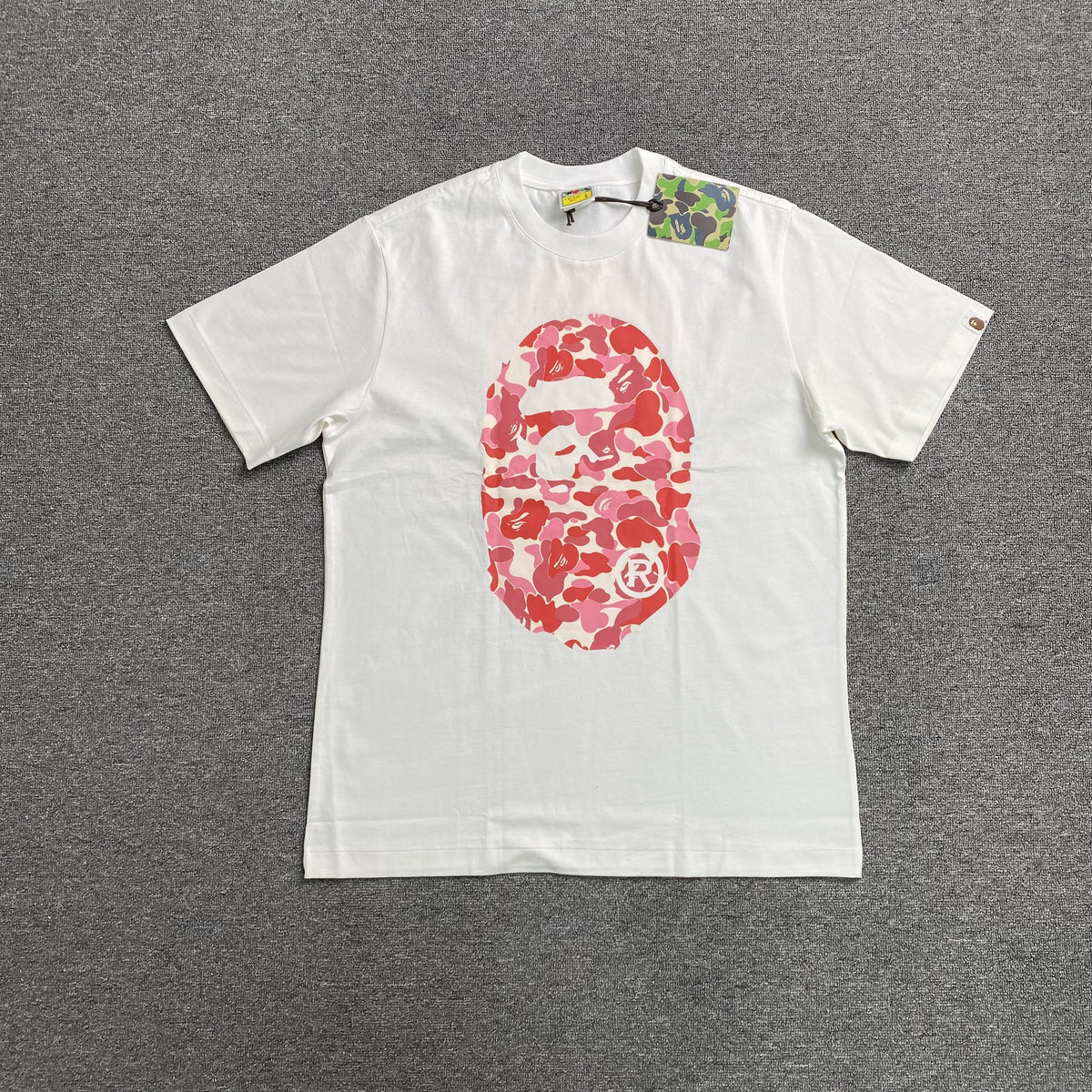 Bape Camo Big Ape Head Tee White