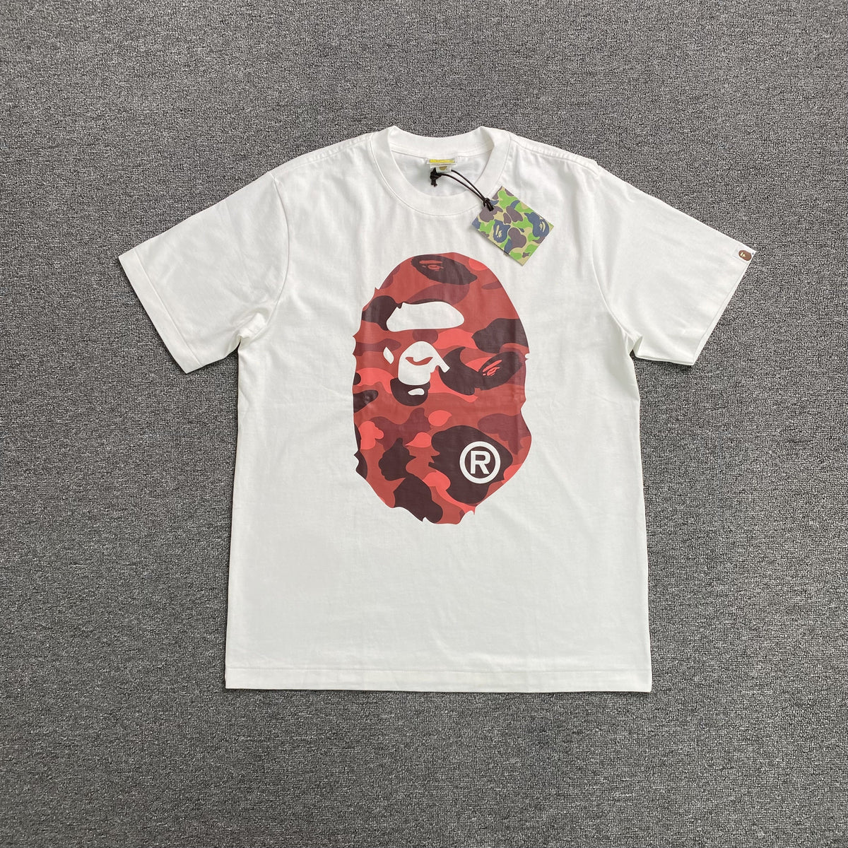 Bape Camo Big Ape Head Tee White