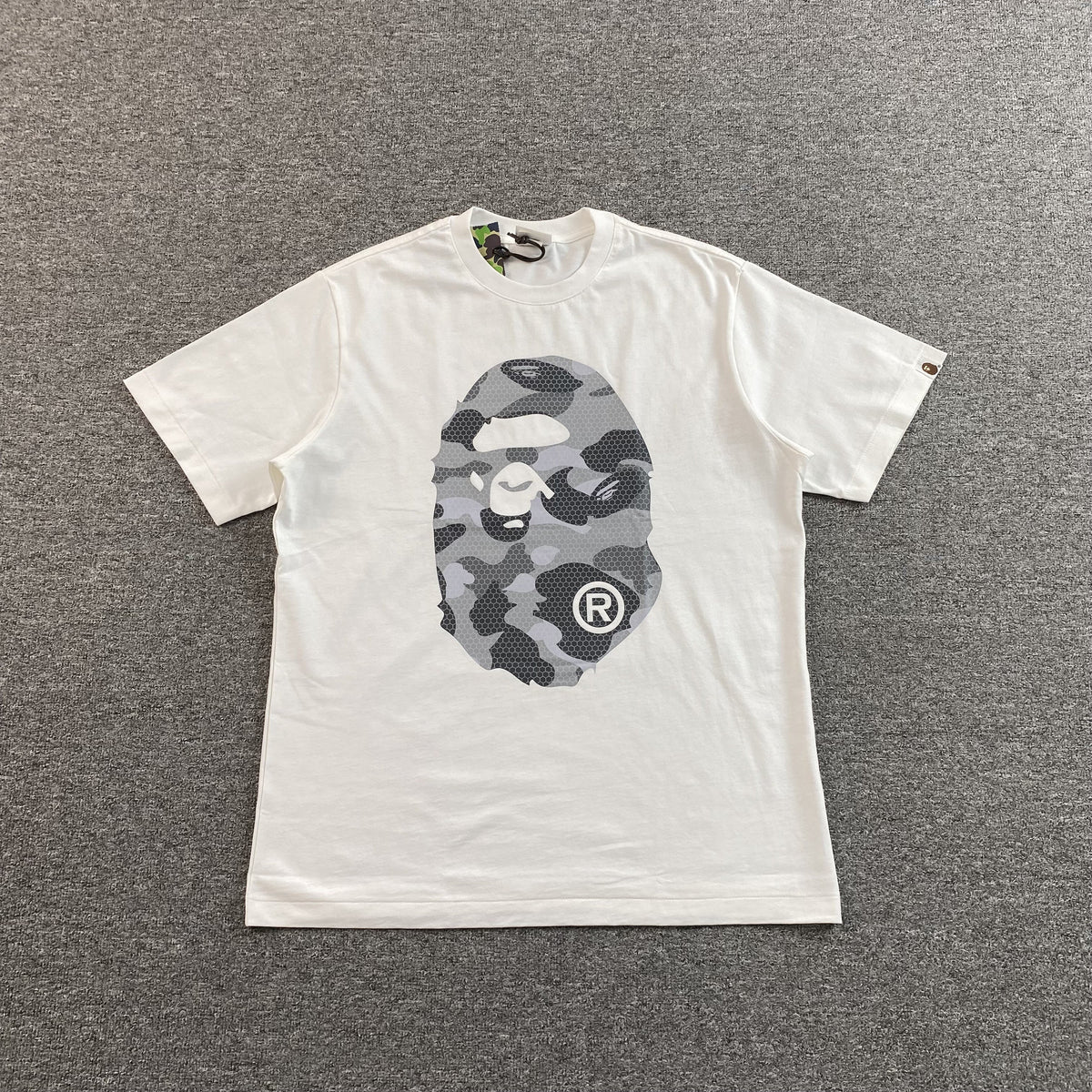 Bape Camo Big Ape Head Tee White