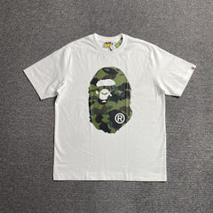 Bape Camo Big Ape Head Tee White
