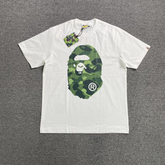 Bape Camo Big Ape Head Tee White