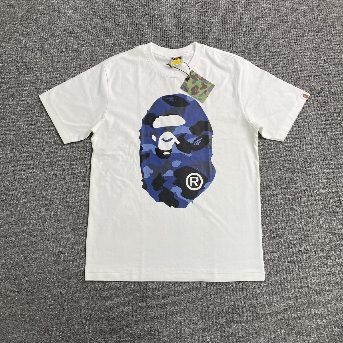 Bape Camo Big Ape Head Tee White