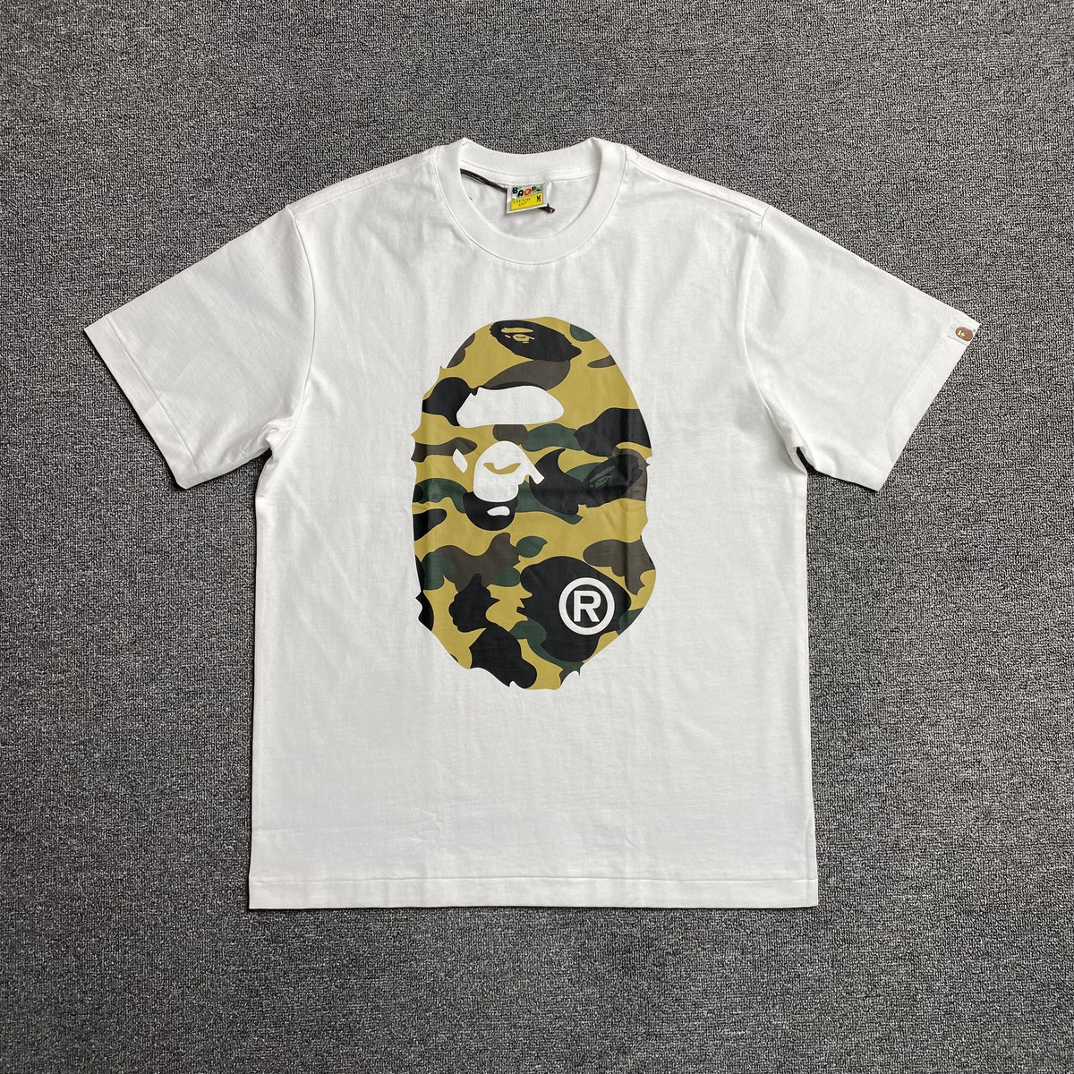 Bape Camo Big Ape Head Tee White