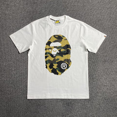 Bape Camo Big Ape Head Tee White