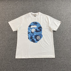 Bape Camo Big Ape Head Tee White