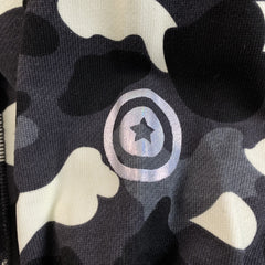 Bape City Camo Shark Full Zip Hoodie Black