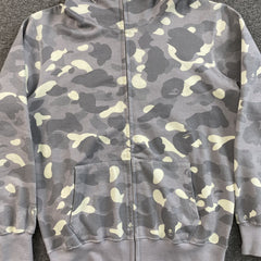 Bape City Camo Shark Full Zip Hoodie Grey