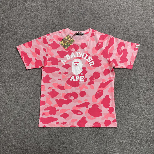 Bape Color Camo Tee Pink